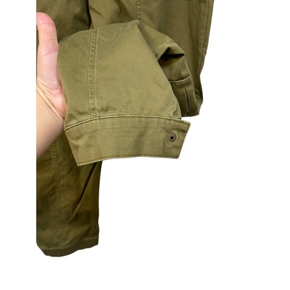 Knox Rose Womens Plus Mid Rise Casual Fit Ankle Cargo Pants Lightweight XL Green - Picture 7 of 8